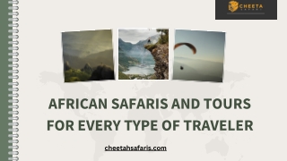 African Safaris and Tours for Every Type of Traveler