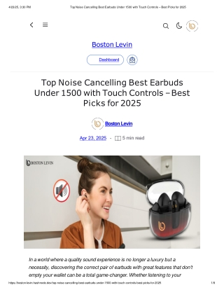 Top Noise Cancelling Best Earbuds Under 1500 with Touch Controls – Best Picks for 2025
