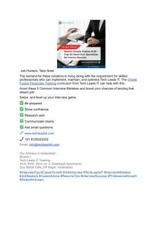 Oracle Fusion Financials Training
