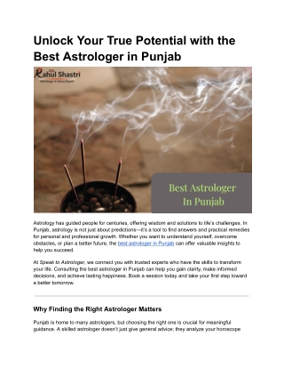 best astrologer in punjab - Google Docs