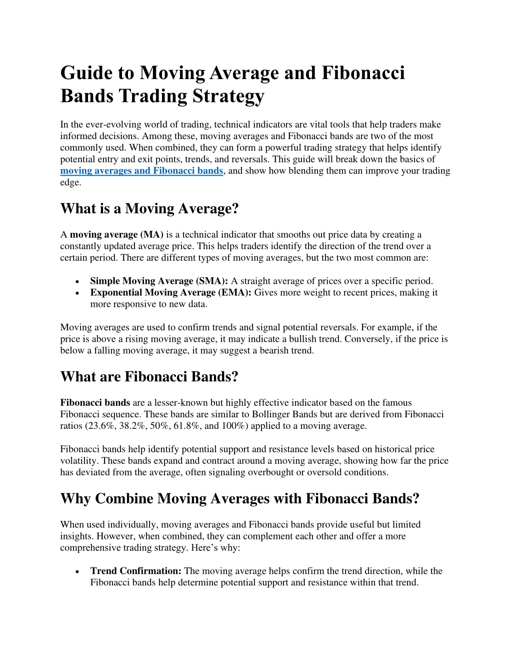 PPT - Guide to Moving Average and Fibonacci Bands Trading Strategy ...