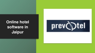 Online hotel software in Jaipur