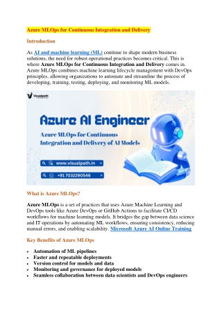 Best Microsoft Azure AI Online Training | Azure AI Engineer