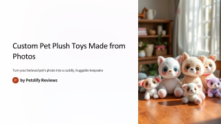 Custom Pet Plush Toys Made from Photos – Petslify Keepsakes