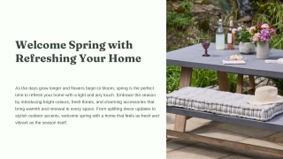 Welcome Spring with Refreshing Your Home