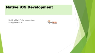Expert Native iOS Development | Build High-Performance iOS Apps