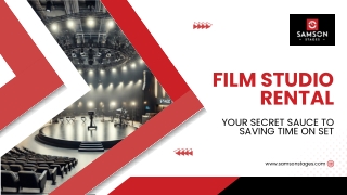Film Studio Rental: Save Time & Stress On Set