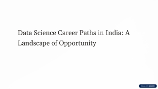 Data Science Career Paths in India: A Landscape of Opportunity