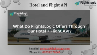 Hotel and Flight API