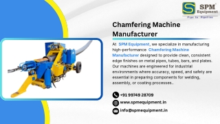 Chamfering Machine Manufacturer and Supplier in India