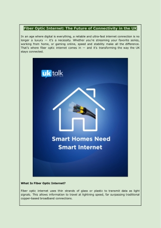 fiber optic internet the future of connectivity