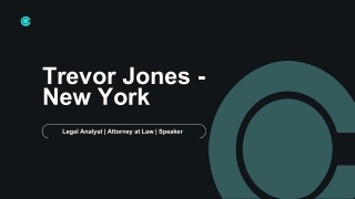 Trevor Jones - New York - A Bold Risk-Taker