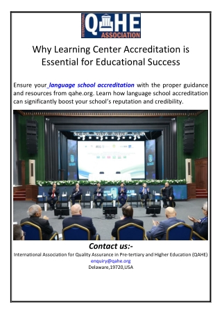 Why Learning Center Accreditation is Essential for Educational Success