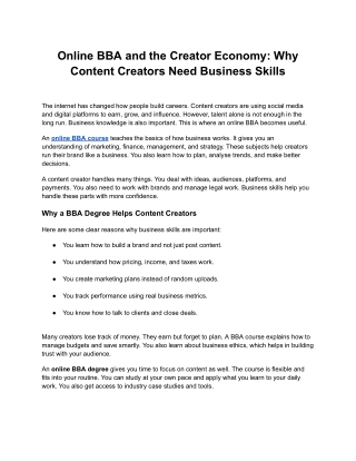 PU Online- Online BBA and the Creator Economy_ Why Content Creators Need Business Skills