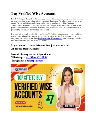 buy verified wise accounts