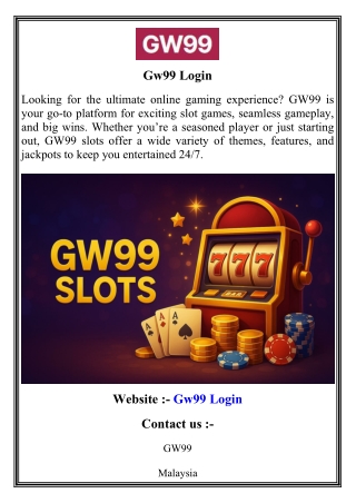 Gw99 Login