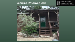 Camping RV Canyon Lake