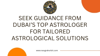 Seek Guidance from Dubai’s Top Astrologer for Tailored Astrological Solutions