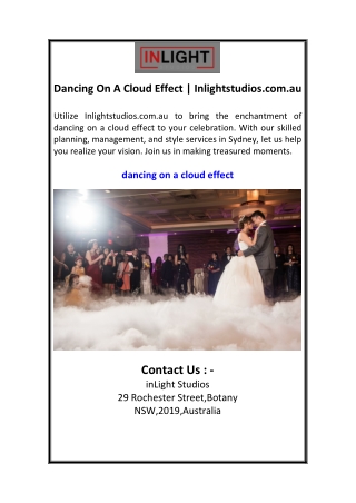dancing on a cloud effect inlightstudios com au