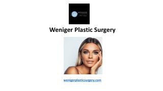 Weniger Plastic Surgery