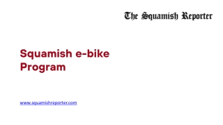 Squamish e-bike Program - www.squamishreporter.com