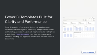 power bi templates built for clarity
