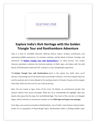 Rajasthan trip package