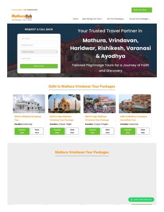 delhi mathura vrindavan agra tour package 2 days