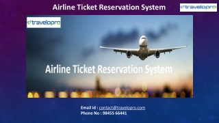 Airline Ticket Reservation System