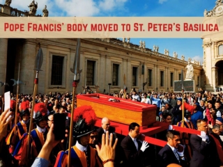 pope francis body moved to st peter s basilica