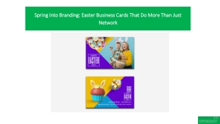 Spring Into Branding: Easter Business Cards That Do More Than Just Network
