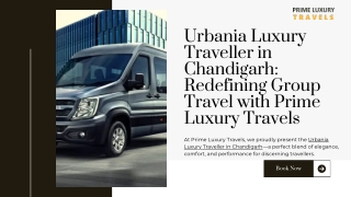 Urbania Luxury Traveller in Chandigarh Redefining Group Travel with Prime Luxury Travels