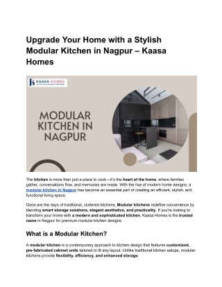 Modular Kitchen in Nagpur