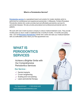 What is a Periodontics Service ?