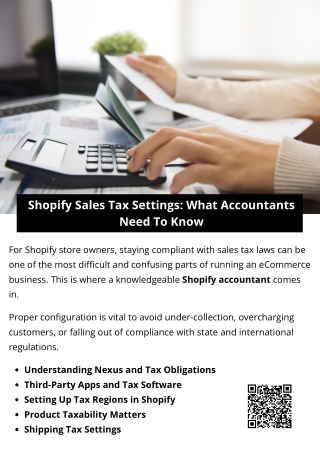 Shopify Sales Tax Settings: What Accountants Need To Know