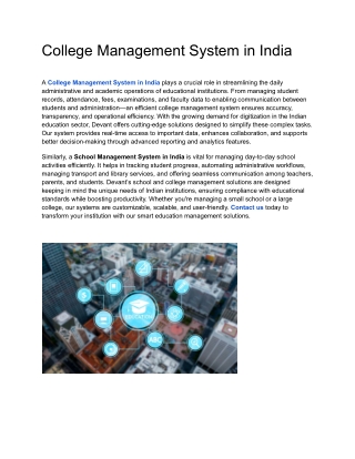 College Management System in India