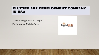 Best Flutter App Development Company USA | Build Apps Fast