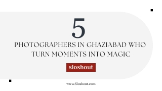 Photographers in Ghaziabad for Events & Weddings | Sloshout