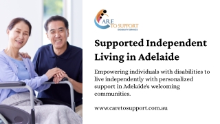 The Power of Supported Independent Living in Adelaide