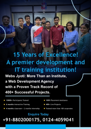 Full Stack training in Gurgaon — Webs Jyoti | PHP, MySQL, Laravel