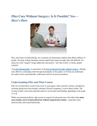 Piles Cure Without Surgery (1)