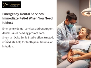 Emergency Dental Services for Tooth Pain, Injury & Infections