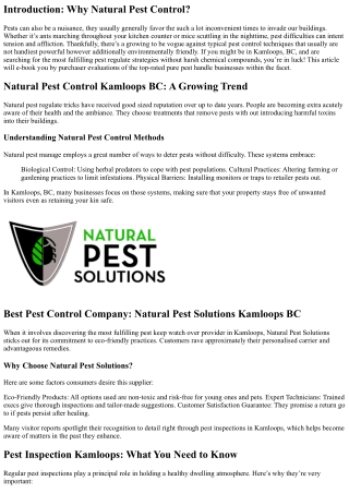 “Customer Reviews: The Best Natural Pest Control Companies In The Area”