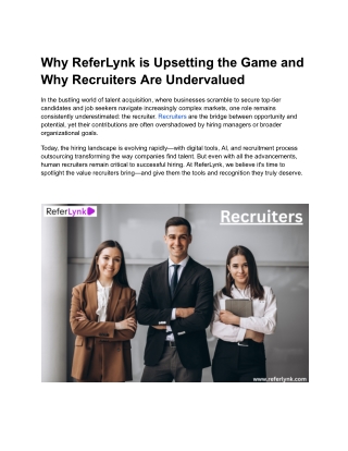 why referlynk is upsetting the game