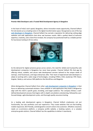 Web Development Agency