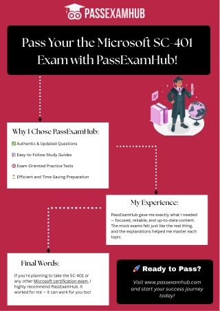 Pass your Microsoft SC-401 Exam with PassExamHub!