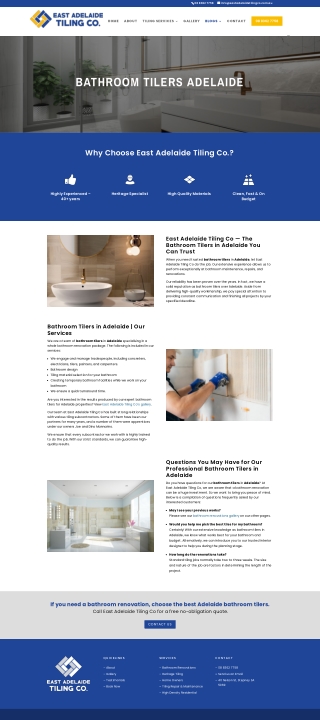Bathroom Tilers Adelaide