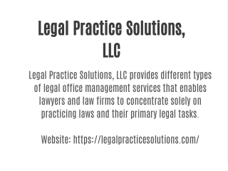legal practice solutions llc