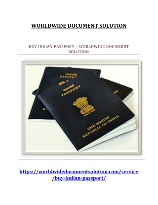 BUY INDIAN PASSPORT