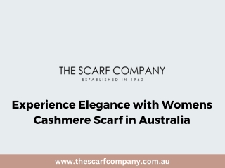 Experience Elegance with Womens Cashmere Scarf in Australia